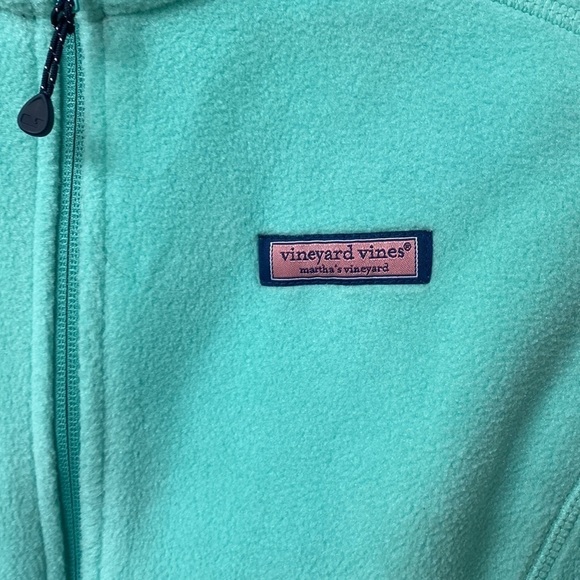 Vineyard Vines blue/ green fleece vest size small - Picture 4 of 9